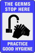 NoTrax® Message Mat: The Germs Stop Here Practice Good Hygiene